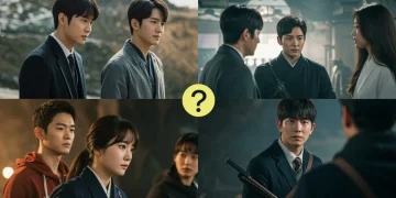 Split image comparing Descendants of the Sun and Goblin fan theories