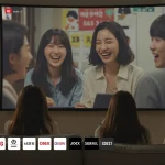 Friends enjoying exclusive KDrama content on a niche streaming platform