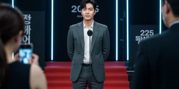 Prominent KDrama actor on red carpet symbolizing high earnings in 2025