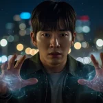 Bongseok from Moving showcasing subtle signs of his evolving superpowers.