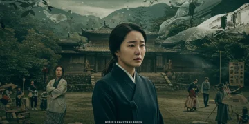 Go Ae-sin, a strong female character from Mr. Sunshine, stands in a poignant historical setting, embodying her lasting legacy.