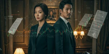 My Demon main characters with financial data overlay, symbolizing season 2 contract analysis