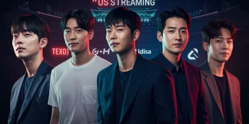 Five top KDrama actors dominating US streaming in early 2025, showcasing their charisma and global appeal.
