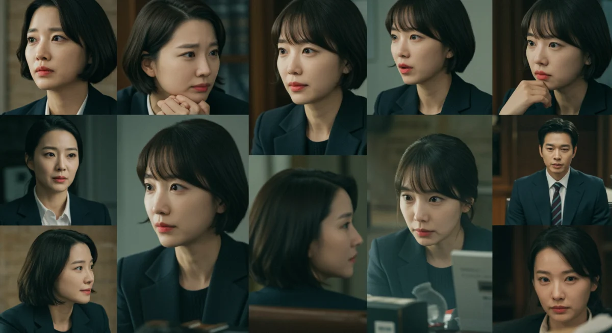 Collage of Woo Young-woo's emotional journey, featuring key moments of insight and connection from 'Extraordinary Attorney Woo'.