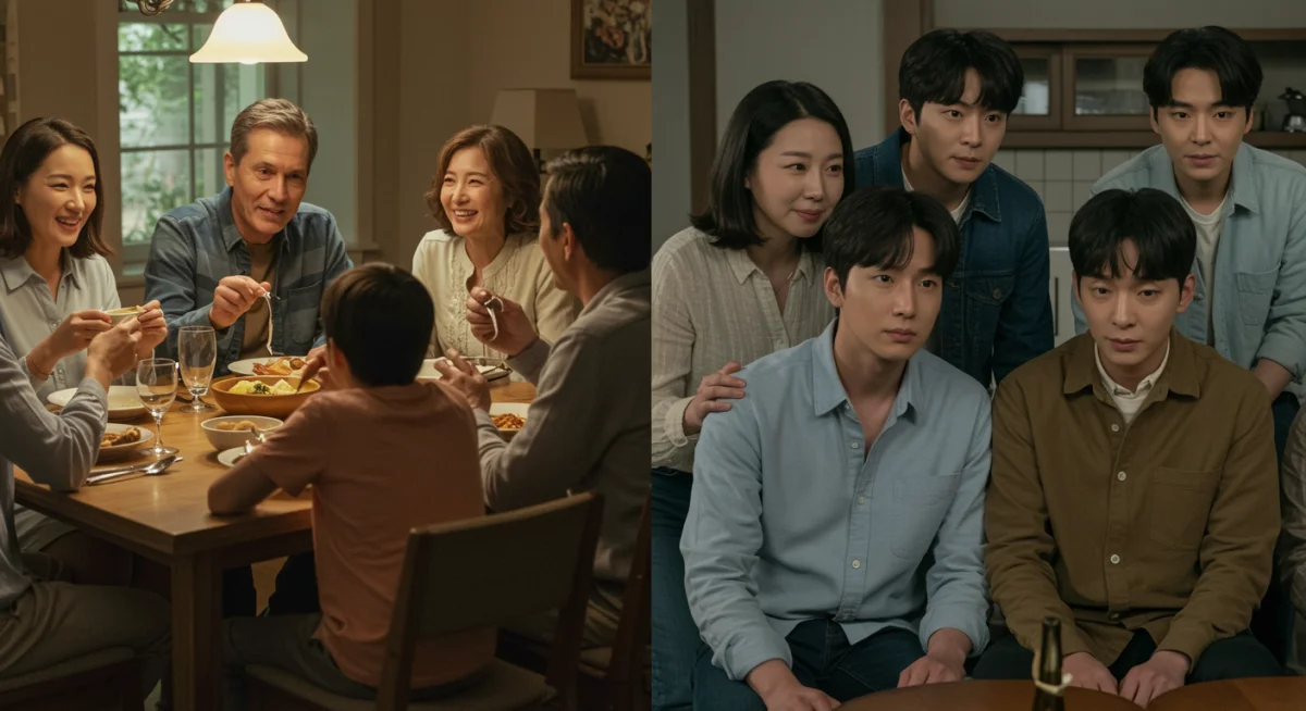 Cultural contrast in family dynamics, K-Drama influence